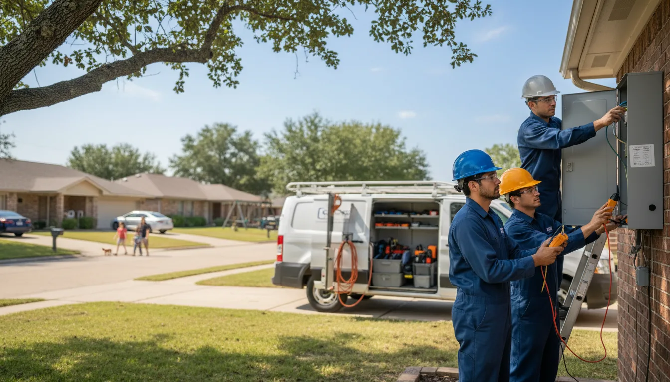 Certified electrician providing emergency electrical services in Amelia, NE